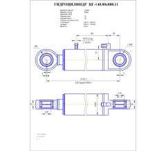 Гидроцилиндр ЦГ 140.80x800.11