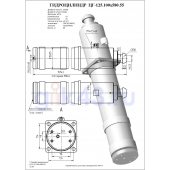 Гидроцилиндр ЦГ 125.100x580.55