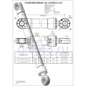 Гидроцилиндр ЦГ 125.85x1250.11-01