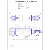 Гидроцилиндр ЦГ 125.80x720.28
