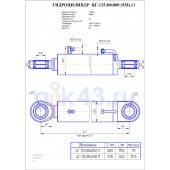 Гидроцилиндр ЦГ 125.80x938.11