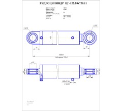 Гидроцилиндр ЦГ 125.80x720.11