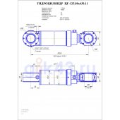 Гидроцилиндр ЦГ 125.80x430.11