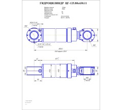 Гидроцилиндр ЦГ 125.80x430.11