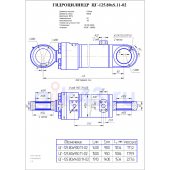 Гидроцилиндр ЦГ 125.80x1400.11-02