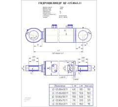 Гидроцилиндр ЦГ 125.80x710.11