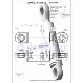 Гидроцилиндр ЦГ 125.80x300.11
