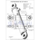 Гидроцилиндр ЦГ 125.70x620.11