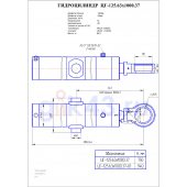 Гидроцилиндр ЦГ 125.63x1000.37