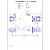 Гидроцилиндр ЦГ 125.63x800.11