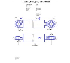 Гидроцилиндр ЦГ 125.63x800.11