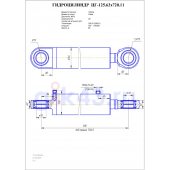 Гидроцилиндр ЦГ 125.63x720.11