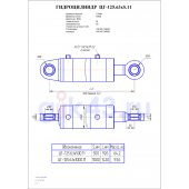 Гидроцилиндр ЦГ-125.63*1000.11