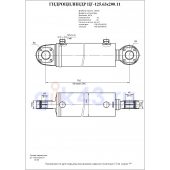 Гидроцилиндр ЦГ 125.63x200.11