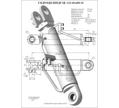 Гидроцилиндр ЦГ 125.60x400.18