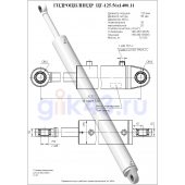 Гидроцилиндр ЦГ 125.56x1400.11