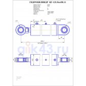 Гидроцилиндр ЦГ 125.56x450.11