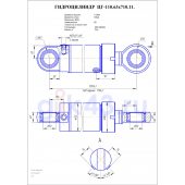 Гидроцилиндр ЦГ 110.63x710.11
