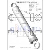 Гидроцилиндр ЦГ 110.56x560.11