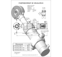 Гидроцилиндр ЦГ 100.63x1250.31