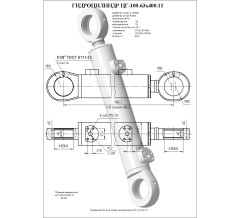 Гидроцилиндр ЦГ 100.63x400.11