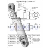 Гидроцилиндр ЦГ 100.56x800.11