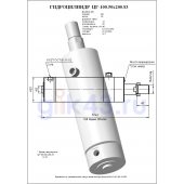 Гидроцилиндр ЦГ 100.50x200.83