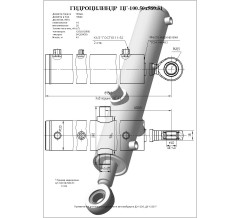 Гидроцилиндр ЦГ 100.50x560.31