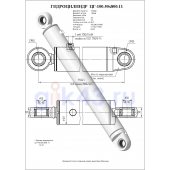 Гидроцилиндр ЦГ-100.50х800.11