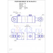 Гидроцилиндр ЦГ 80.40x430.11