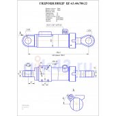 Гидроцилиндр ЦГ 63.40x780.22