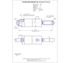 Гидроцилиндр ЦГ 60.30x175.22-01