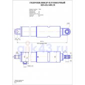 Гидроцилиндр ЦГ 60x1400.30