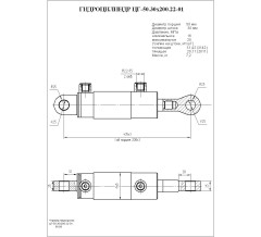 Гидроцилиндр ЦГ 50.30x200.22-01