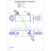 Гидроцилиндр ЦГ-50.30х630.11 (858)