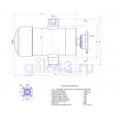 Гидроцилиндр ЗИЛ 554 8603010-27 (5-ти штоковый с бугелями)