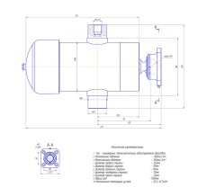 Гидроцилиндр ЗИЛ 554 8603010-27 (5-ти штоковый с бугелями)