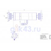 Гидроцилиндр КАМАЗ 55111-8603010 (3-х штоковый)