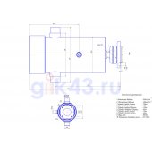 Гидроцилиндр КАМАЗ 452802-8603010 (6-ти штоковый)