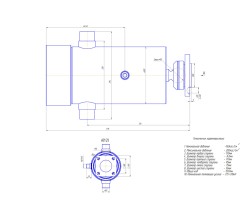 Гидроцилиндр КАМАЗ 452802-8603010 (6-ти штоковый)