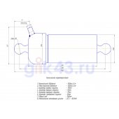 Гидроцилиндр ГАЗ 3507-01-8603010 (4-х штоковый)