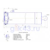 Гидроцилиндр прицепа 2ПТС-6 (155.8603023-01)