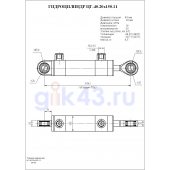 Гидроцилиндр ЦГ-40.20х150.11