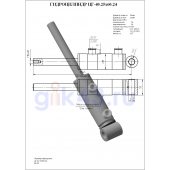 Гидроцилиндр ЦГ-40.25х60.24