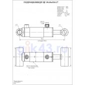 Гидроцилиндр ЦГ-50.30х510.17