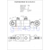 Гидроцилиндр ЦГ-60.30х100.11