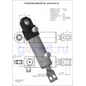 Гидроцилиндр ЦГ-60.30х100.18