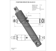 Гидроцилиндр ЦП-60х260.22