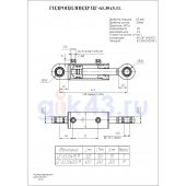 Гидроцилиндр ЦГ-63.30х200.11