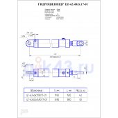 Гидроцилиндр ЦГ-63.40х1490.17-01